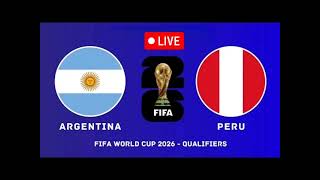 Argentina VS Peru  CONMEBOL World Cup Qualification Match Prediction [upl. by Esila581]