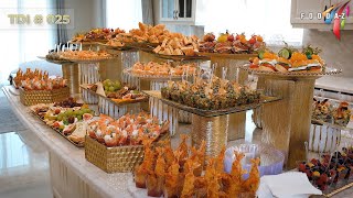 Buffet Table Decorating Ideas  025  Appetizer table for parties from a variety of finger foods [upl. by Pompei]