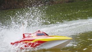 Blast Wave  Gas Powered RC Boat [upl. by Dnarud]