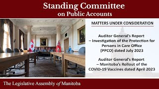 Standing Committee on PUBLIC ACCOUNTS  Chamber  October 23 2024 [upl. by Astraea]