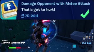 Damage Opponent with Melee Attack  Fortnite [upl. by Clayson]