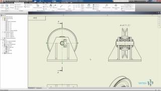 Построение чертежа из 3Dмодели в Autodesk Inventor [upl. by Hayila]