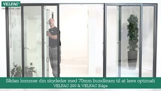 Sådan justerer du din VELFAC skydedør med 70mm bundkarm [upl. by Beret503]