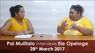 Talamua interviews Samoas star weightlifter Ele Opeloge [upl. by Enyala]