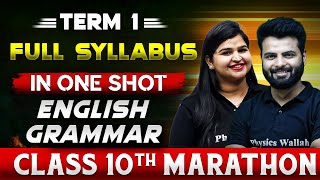 Complete CBSE English Grammar  10th  Term  1 in One Shot  Marathon Series [upl. by Enimassej498]