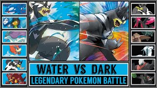 Legendary Pokémon Battle WATER vs DARK [upl. by Aened]