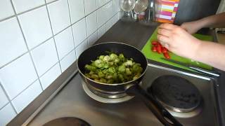 Pasta mit Puntarelle  high carb low fat [upl. by Grim]