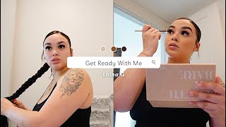 LAINA G GRWM  Braided Ponytail amp Makeup [upl. by Eelra]