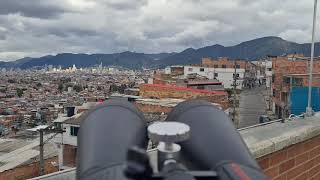 Observacion de Monserrate con los Celestron SkyMaster 20X80 en Bogota Colombia 🌎⛰🔭😎 [upl. by Danika]