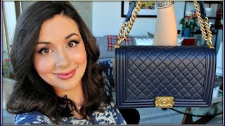 Chanel Boy Bag Reveal and Review [upl. by Tierell]