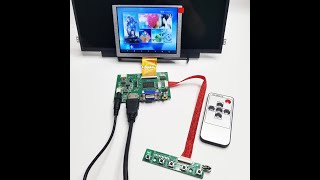 40PIN LVDS 50PIN TTL FPC universal driverless LCD driver board HDMI VGA AV AT070TN94 Reverse [upl. by Nitsirk]