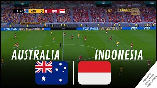 Timnas Indonesia vs Australia Asia 2023 Simulasi permainan video [upl. by Tempa]