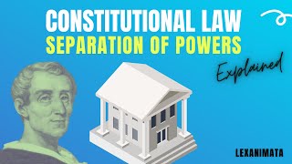 Constitutional Law explained Montesquieu separation of powers [upl. by Liamsi]