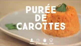 Purée de carottes simplissime  CuisineAZ [upl. by Cleave]