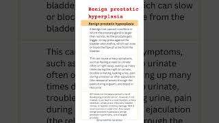 Benign prostatic hyperplasia BPH Symptoms bph benignprostatichyperplasia [upl. by Ycnalc]