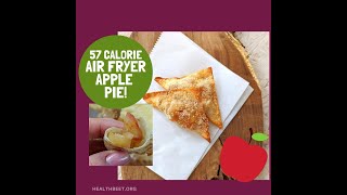 Low Calorie Air Fryer Apple Pie in 4 minutes [upl. by Caia]