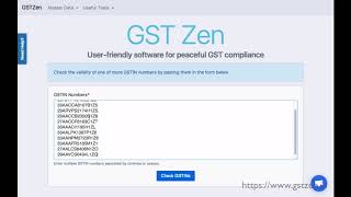 GSTZen  GSTIN Number Validator Tool [upl. by Aldous71]