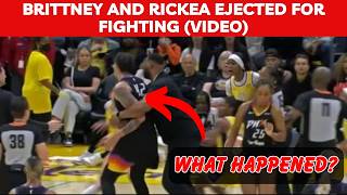 Brittney Griner and Rickea Jackson ejected for fighting video [upl. by Groot]