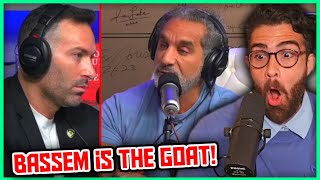 Bassem Youssef DEBATES IsraelPalestine with PBD Podcast  Hasanabi Reacts [upl. by Siramad3]