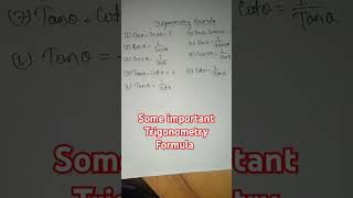 Trigonometry formula ssccgl maths [upl. by Herra861]