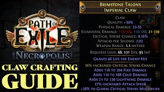 Graveyard Crafting End Game Lightning Strike Claw POE 324 [upl. by Atlas]