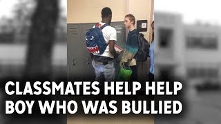 Classmates step in to help boy bullied over his clothes [upl. by Varuag347]