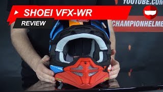 Shoei VFXWR Cross Helmet Review  ChampionHelmetscom [upl. by Anaujit]