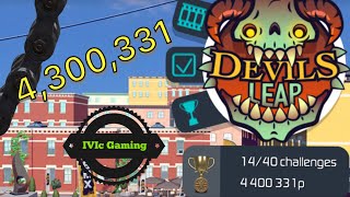 Touchgrind bmx 2 devils leap highscore 4400331 gameplay [upl. by Llednahc]