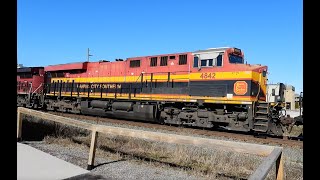 CPKC 8054 AC4400CWM 4842 ES44AC ChathamKent On Mar 11 24 [upl. by Esidnak]