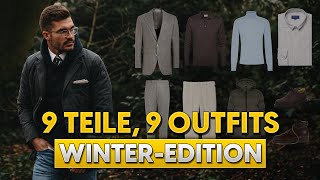 9 Kleidungsstücke 9 Outfits Old Money Style im Winter  Stylingtipps für Männer [upl. by Ninazan]