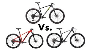 2021 Trek XCaliber 8 vs Specialized Chisel vs Giant XTC SLR 29 2 [upl. by Ailemor]