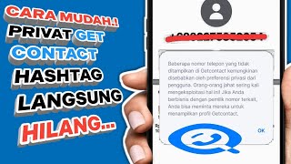 Cara Agar Nomor Kita Tidak Bisa di Cari di Get Contact [upl. by Namar]