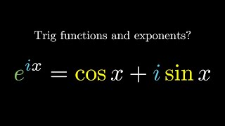 Why do trig functions appear in Eulers formula [upl. by Harias]