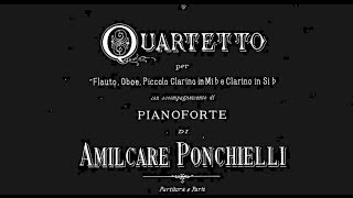 Ponchielli  Quartet op 110 for 4 Winds with Piano accompaniment [upl. by Aira392]