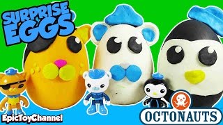 OCTONAUTS Disney Junior Giant SURPRISE EGGS Play Doh Surprise Eggs an Octonauts Toy VIdeo [upl. by Vina]