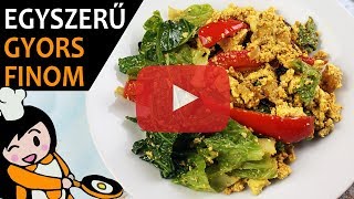 Zöldséges tofu  Recept Videók [upl. by Ennazor]