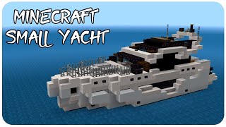 How to build a small yacht in minecraft Galeon 470 Sky Minecraft small yacht tutorial [upl. by Deloria]