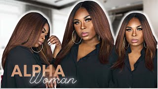 Neesha Dupe 🤔NEW Sensationnel Alpha Woman Kinks N Co Lace Front Wig  FlamboyageChocolate [upl. by Aicirtan]