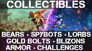 Ratchet amp Clank Rift Apart All Collectible Locations Bears Bolts Spybots Lorbs Armor Blizons [upl. by Nylhtac]