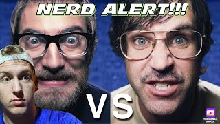 Thats a NERDY GEEK Rhett and Link Epic Rap Battle Nerd vs Geek Reaction [upl. by Woodsum]