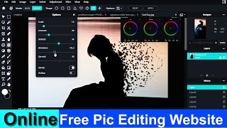 Online photo editing full tutorial  Pixlr E photo editing tutorial Hindi  Free Online photo editor [upl. by Marzi]