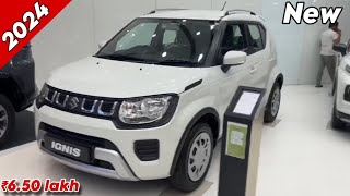 New IGNIS DELTA Model Updated 2024  Maruti Suzuki IGNES 2024 White Colour Review [upl. by Nyladgam]