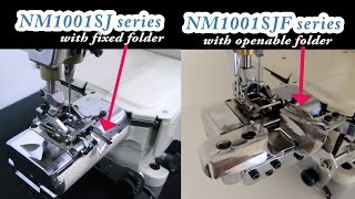 ★NM1001SJ double chain stitch machine for rolled hemming bottomsジーンズ チェーンステッチ 裾上げ [upl. by Ahsinyt472]