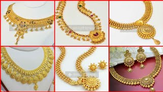 Latest Gold Necklace Designs  bridal jewellery  choker necklace [upl. by Philippe451]