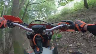 KTM 300 exc six days hill climb practice prt1 [upl. by Ihsar704]