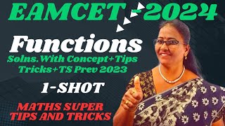 Eamcet2024 FUNCTIONS with ConceptSolns with ShortcutsTs Prev 2023 MATHS SUPER TIPS AND TRICKS [upl. by Laehcar]