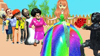 Scary Teacher 3D vs Squid Game Help Doll Choose Dresses Nice or Error Dressing Room Times Challenge [upl. by Lawson]