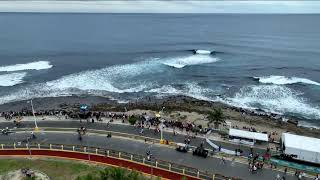 En vivo desde Arecibo hoy domingo en el segundo día de competencias Mundial de surfing ISA 2024 [upl. by Adnohsor]