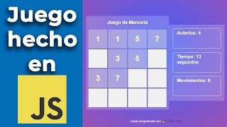 👉‍‍ APRENDE a CREAR este JUEGO paso a paso usando HTML  CSS  Javascript Descarga PDF gratuito [upl. by Nadaba]