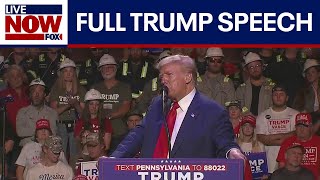 FULL SPEECH Trump holds rally in Pennsylvania  LiveNOW from FOX [upl. by Itak209]